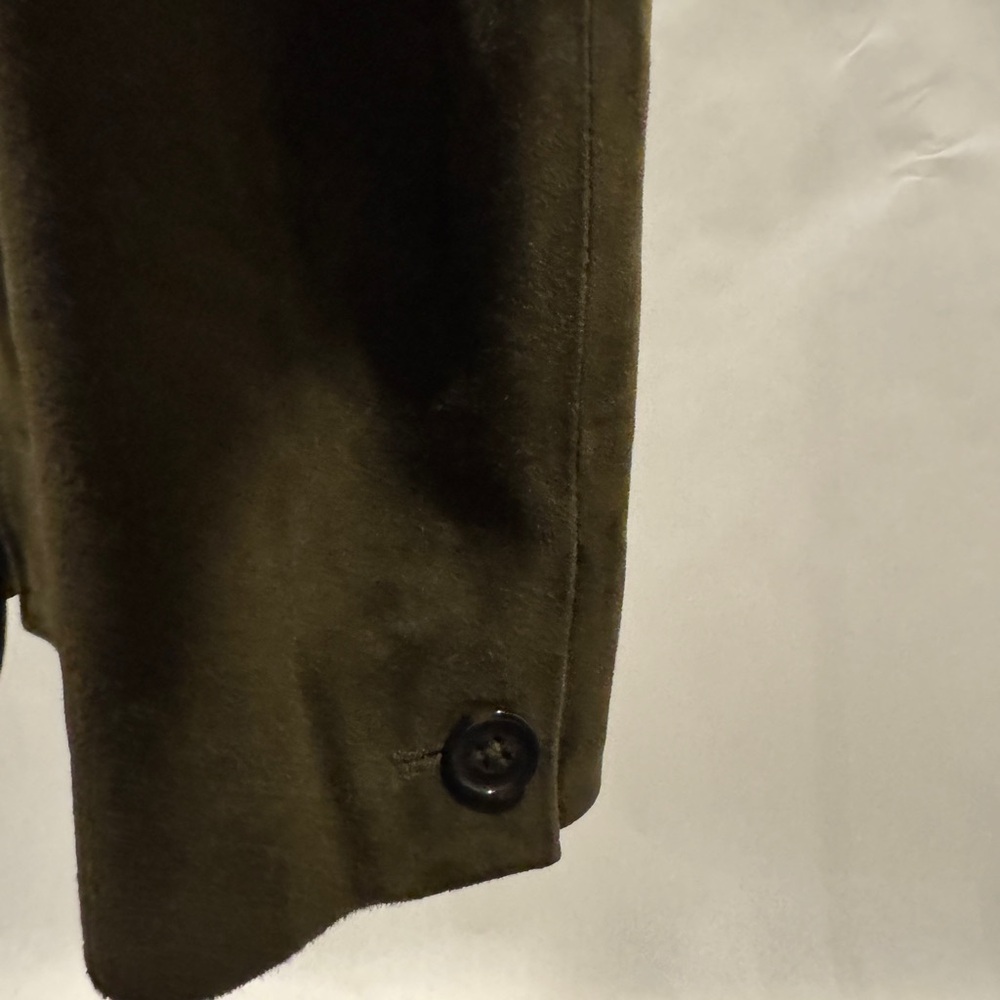 Banana Republic Men's Olive Suede Field Jacket - Picture 3 of 7